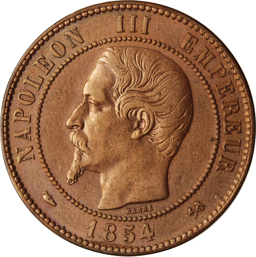 Valeur Piece 10 Centimes Napoleon 3 1854