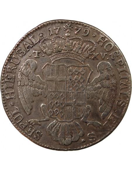 MALTE, EMMANUEL DE ROHAN - 15 TARI ARGENT 1779