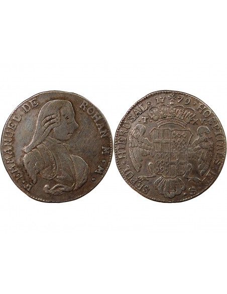 MALTE, EMMANUEL DE ROHAN - 15 TARI ARGENT 1779