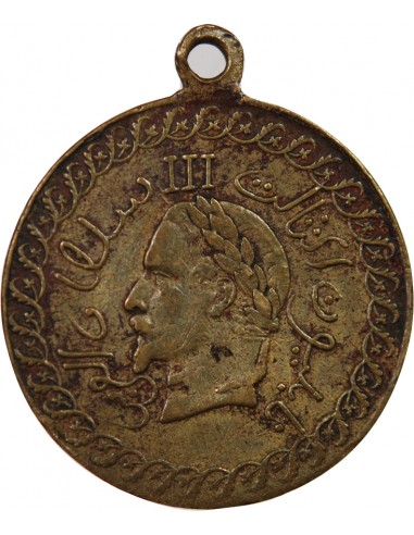 NAPOLEON III, VISITE EN ALGERIE - MEDAILLE 1866