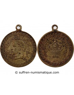 NAPOLEON III, VISITE EN ALGERIE - MEDAILLE 1866