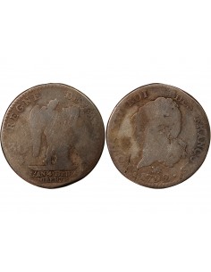 LOUIS XVI, CONSTITUTION - 30 SOLS 1792 A PARIS 2