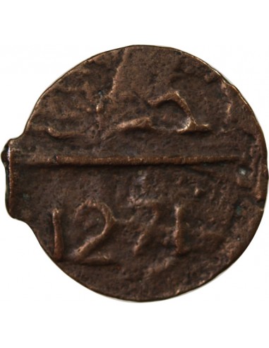 MAROC, ABDERRAHMANE - 2 FALUS 1271 (1855)