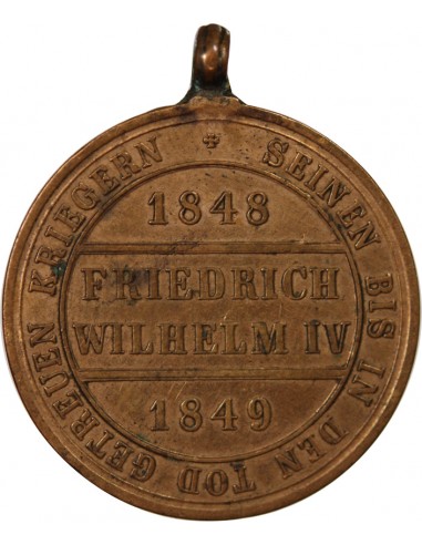 ALLEMAGNE, PRUSSE, FRIEDRICH WILHELM IV - MEDAILLE 1849