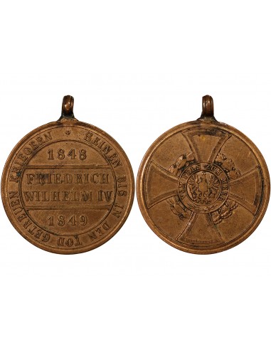 ALLEMAGNE, PRUSSE, FRIEDRICH WILHELM IV - MEDAILLE 1849