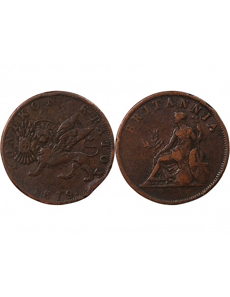 GRÈCE, ILES IONIENNES, GEORGES III - 1 OBOL 1819