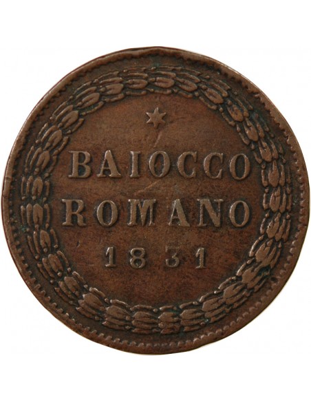 VATICAN, GREGOIRE XVI - BAIOCCO 1831 ROME