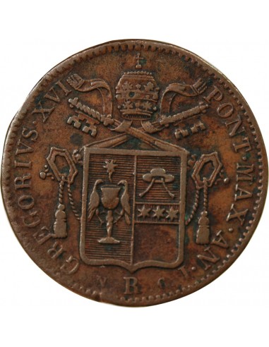 VATICAN, GREGOIRE XVI - BAIOCCO 1831 ROME