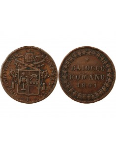 VATICAN, GREGOIRE XVI - BAIOCCO 1831 ROME 2