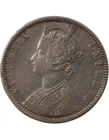 INDE, VICTORIA - 1 RUPEE ARGENT 1892