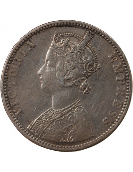 INDE, VICTORIA - 1 RUPEE ARGENT 1892