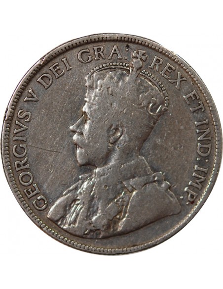 CANADA, GEORGES V - 50 CENTS 1916