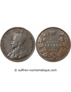 CANADA, GEORGES V - 50 CENTS 1916