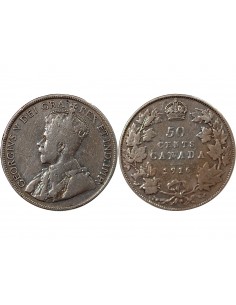 CANADA, GEORGES V - 50 CENTS 1916 2