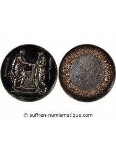 MARIAGE - MEDAILLE ARGENT inscrite en 1868