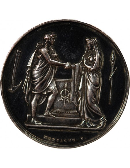 MARIAGE - MEDAILLE ARGENT inscrite en 1868