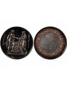 MARIAGE - MEDAILLE ARGENT inscrite en 1868 2