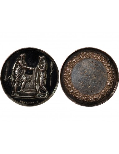 MARIAGE - MEDAILLE ARGENT inscrite en 1868