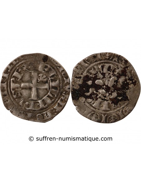 PHILIPPE VI DE VALOIS - GROS A LA FLEUR DE LYS 1328 / 1350