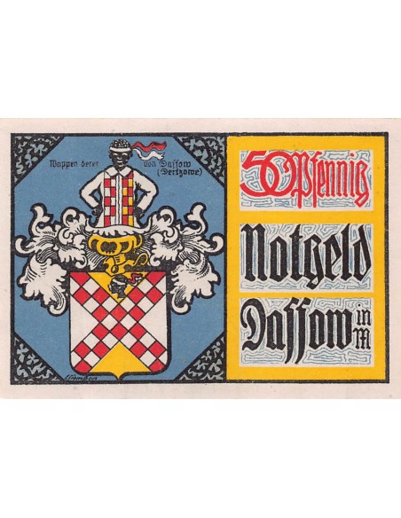 ALLEMAGNE, DASSOW - 50 PFENNIG 1922