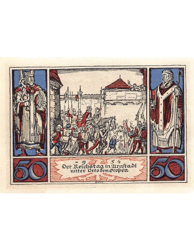 ALLEMAGNE, ARNSTADT - 50 PFENNIG 1921