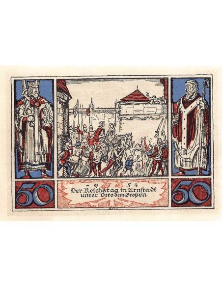 ALLEMAGNE, ARNSTADT - 50 PFENNIG 1921