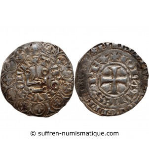 JEAN II LE BON﻿ - GROS AU TOURNOIS DU LANGUEDOC 1350 / 1364