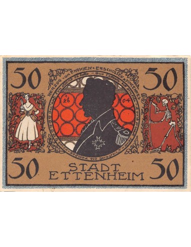 ALLEMAGNE, ETTENHEIM - 50 PFENNIG 1922
