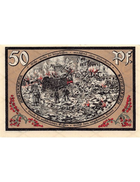 ALLEMAGNE, WASUNGEN - 50 PFENNIG 1921