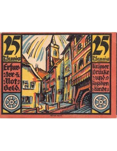 ALLEMAGNE, ERFURT - 25 PFENNIG 1921