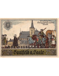 ALLEMAGNE, SAALFELD A. SAALE - 75 PFENNIG 1921 2