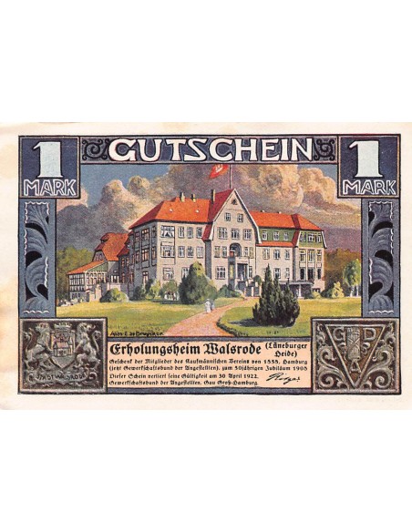 ALLEMAGNE, WALSRODE - 1 MARK 1922