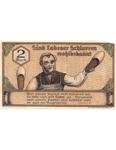 ALLEMAGNE, LABES - 2 MARK 1921