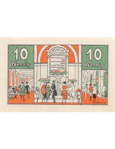 ALLEMAGNE, BAD HARZBURG - 10 PFENNIG 1921
