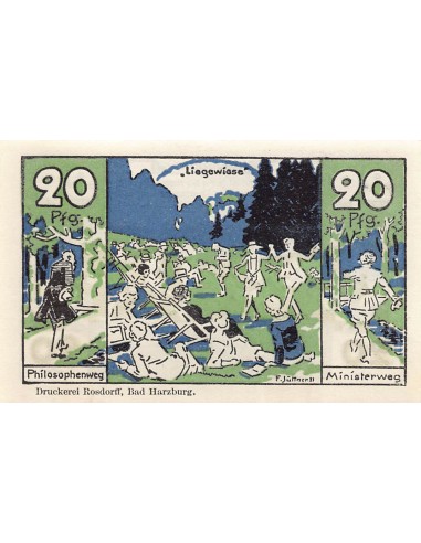 ALLEMAGNE, BAD HARZBURG - 20 PFENNIG 1921