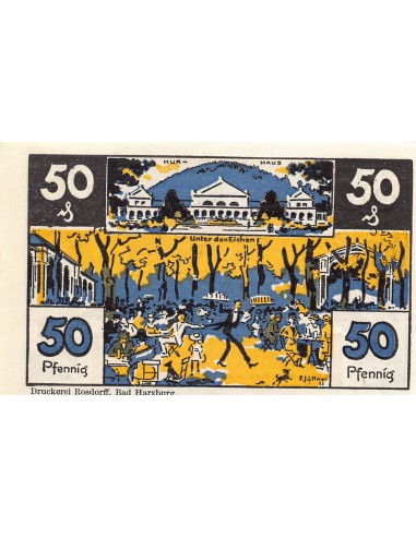 ALLEMAGNE, BAD HARZBURG - 50 PFENNIG 1921