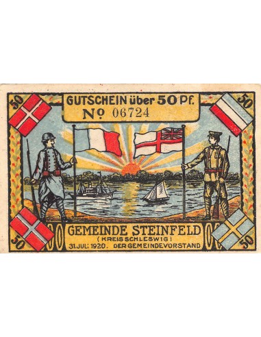 ALLEMAGNE, STEINFELD - 50 PFENNIG 1921