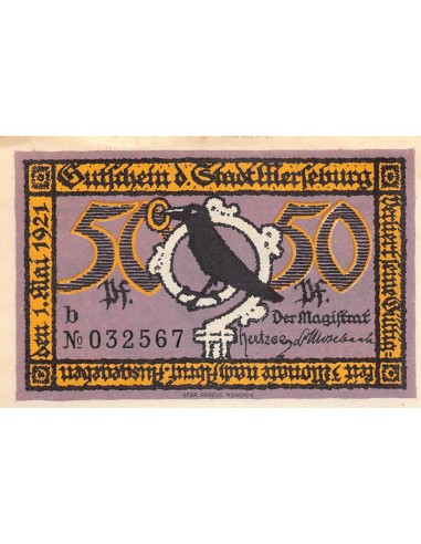 ALLEMAGNE, MERSEBURG - 50 PFENNIG 1921