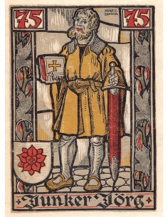 ALLEMAGNE, EISENACH - 75 PFENNIG 1922 2