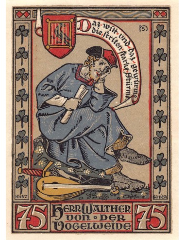 ALLEMAGNE, EISENACH - 75 PFENNIG 1922