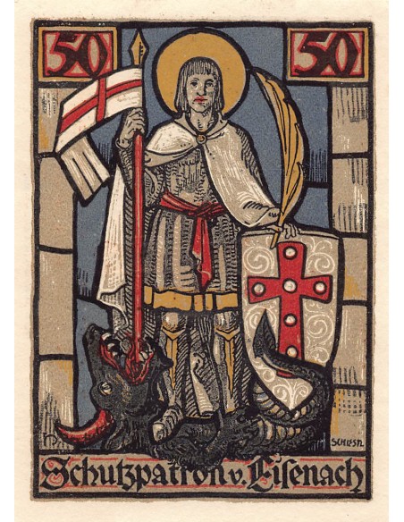 ALLEMAGNE, EISENACH - 50 PFENNIG 1922