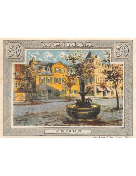 ALLEMAGNE, WEIMAR - 50 PFENNIG 1921