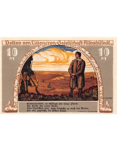 ALLEMAGNE, ALTRAHLSTEDT - 10 MARK 1922