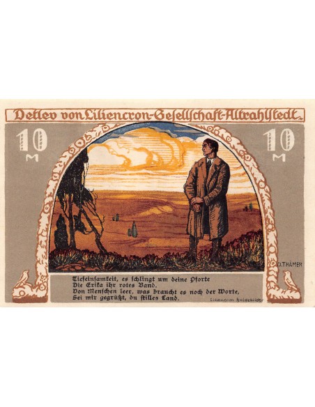 ALLEMAGNE, ALTRAHLSTEDT - 10 MARK 1922