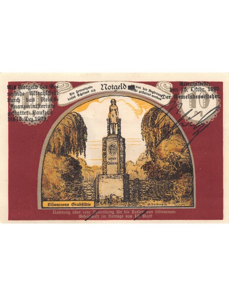 ALLEMAGNE, ALTRAHLSTEDT - 10 MARK 1922