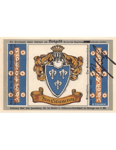 ALLEMAGNE, ALTRAHLSTEDT - 1 MARK 1922