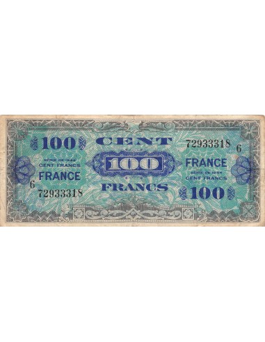IMPRESSION AMERICAINE, FRANCE - 100 FRANCS 1944 SERIE 6