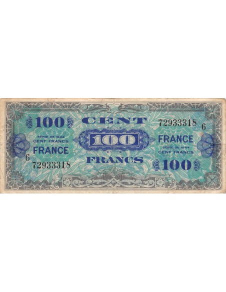 IMPRESSION AMERICAINE, FRANCE - 100 FRANCS 1944 SERIE 6