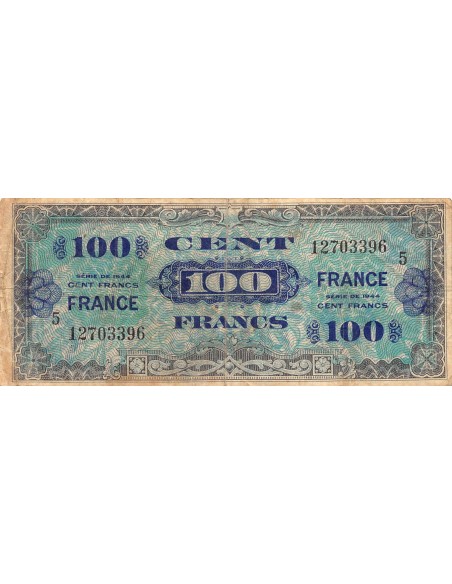 IMPRESSION AMERICAINE, FRANCE - 100 FRANCS 1944 SERIE 5