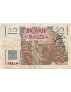 FRANCE - 50 FRANCS LE VERRIER 14/03/1946 - SÉRIE S.2 - TTB+ 2